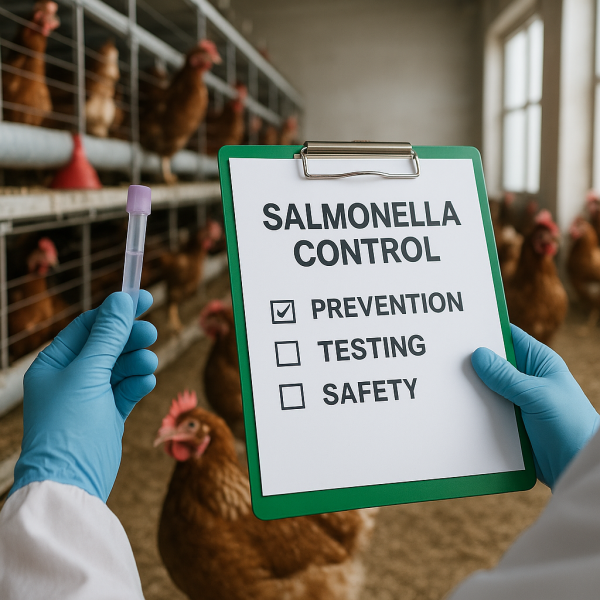 PCR, granjas avícolas, Salmonella