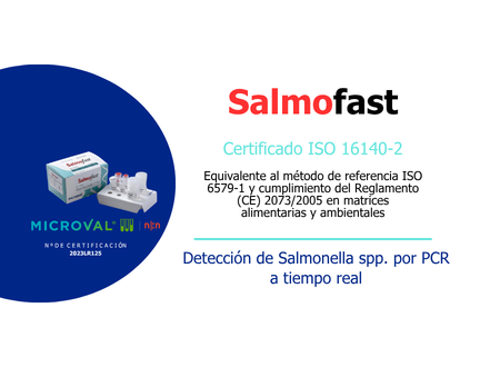Salmofast certificado ISO 16140-2